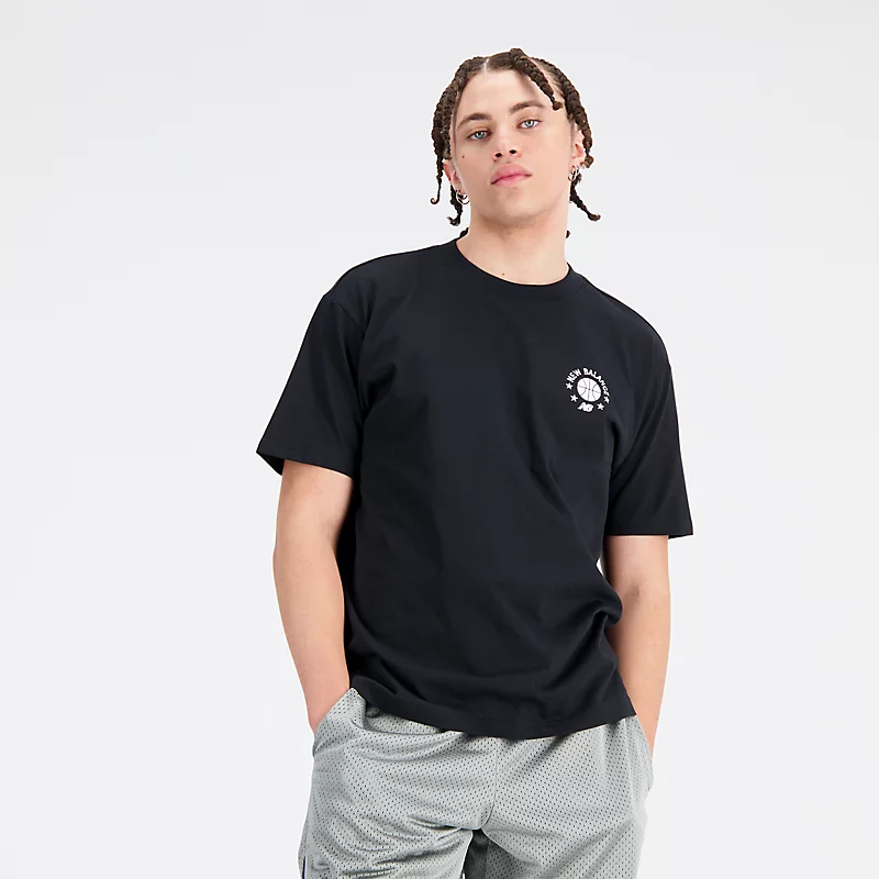 Ανδρικό T-Shirt Hoops Essentials – ΜΑΥΡΟ