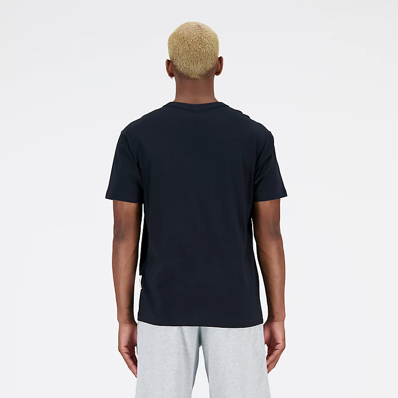 Męska koszulka z krótkim rękawem Essentials Reimagined Graphic Cotton Jersey – CZARNY