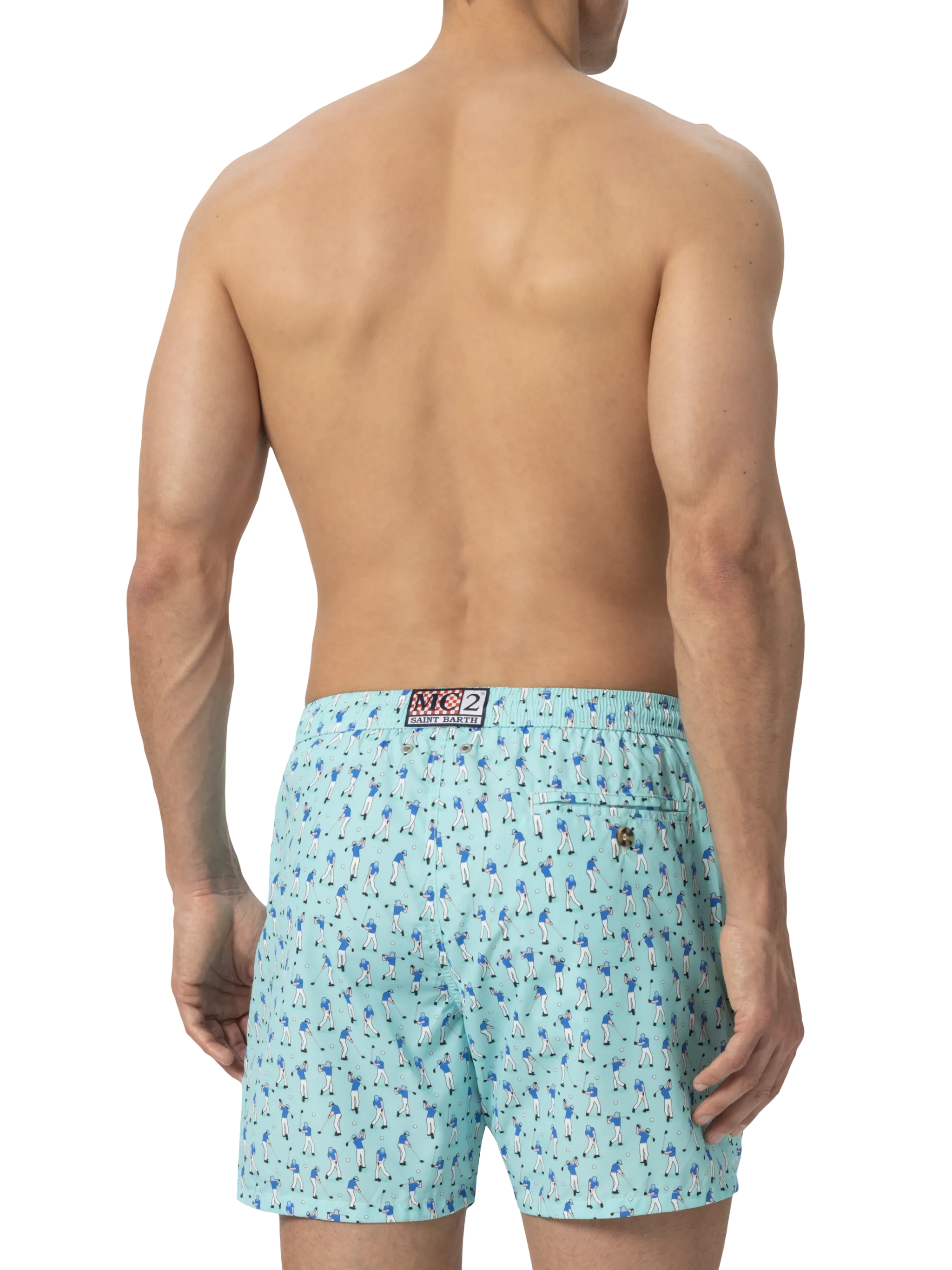 Zwemkleding van lichtgewicht stof met golferprint
