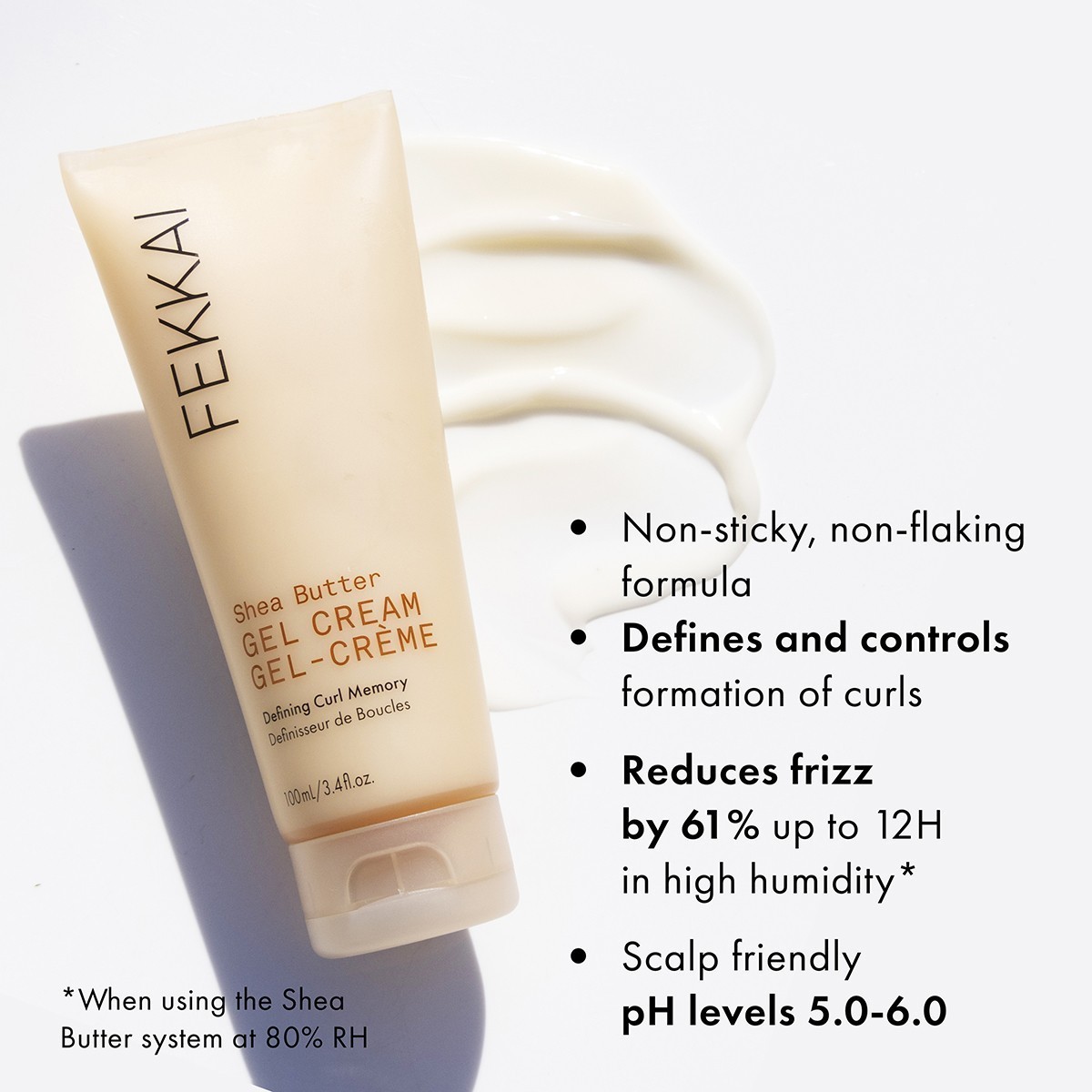 FEKKAI Haarcreme Shea Butter Pflegegelcreme - 100 ml