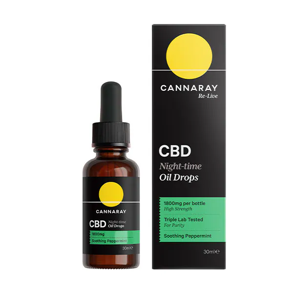 Cannaray CBD Nachtolie Druppels 1800mg 30ml | Gezondheid | Superdrug