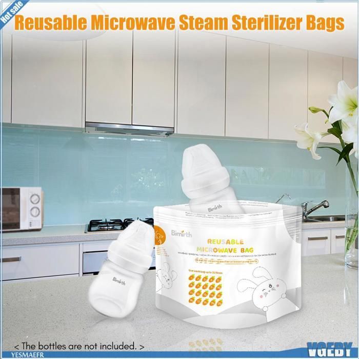 Sacchetto sterilizzante Ashata - Sacchetti sterilizzanti riutilizzabili per biberon e prodotti per la cura del bambino