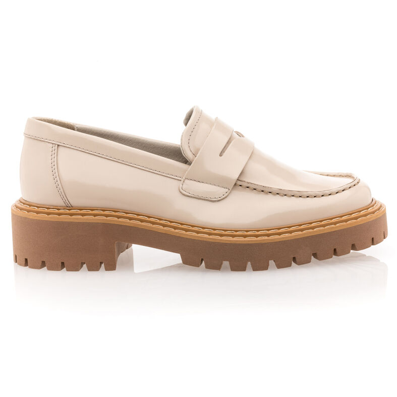 Beige Damen-Loafer/Bootsschuhe