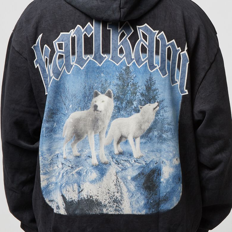 Giacca con zip intera Chest Signature Oversize Washed Heavy Sweat Wolf