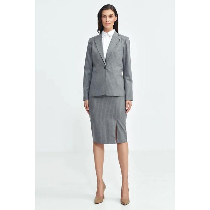 Nife Women's Striped Pencil Skirt