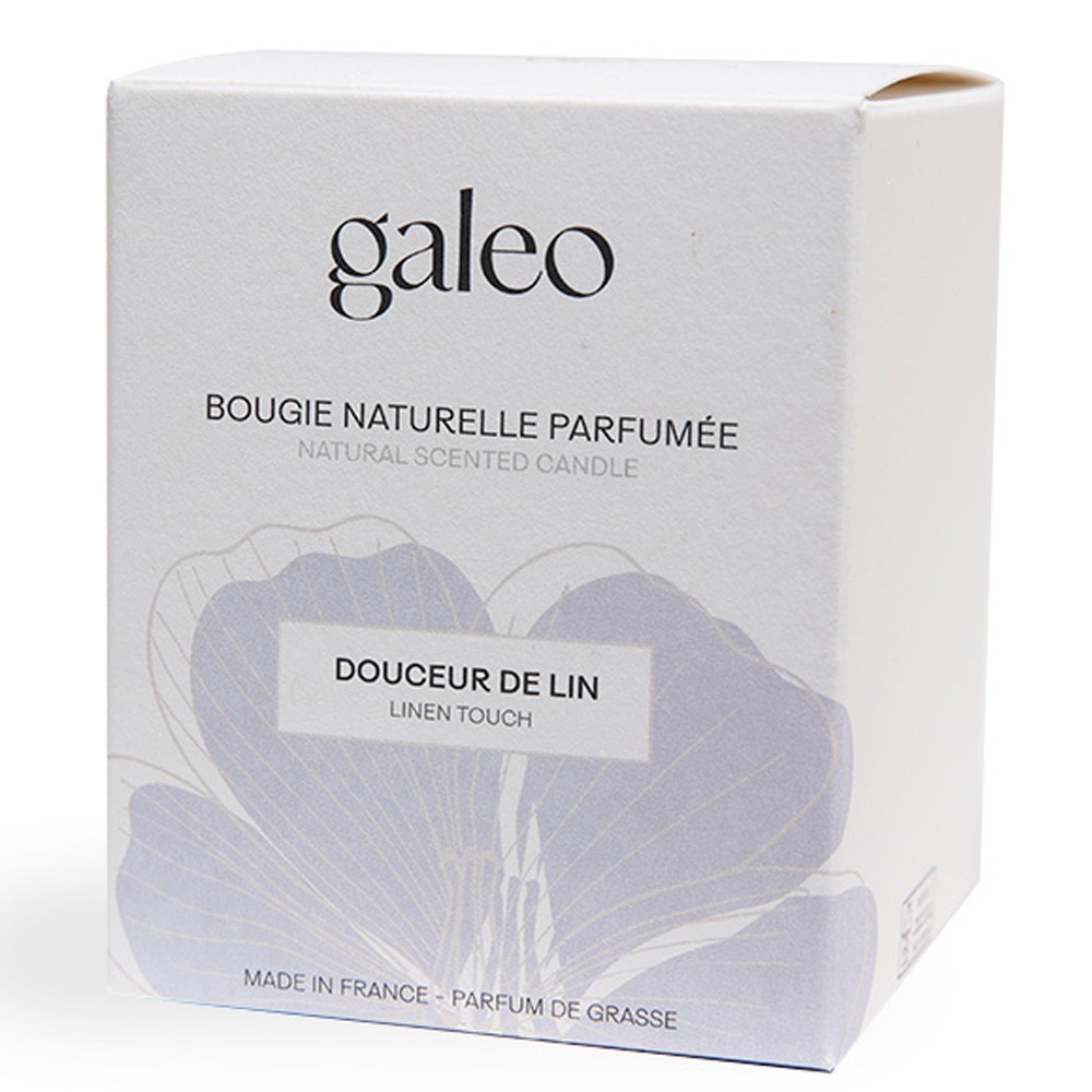 Galeo Bougie naturelle douceur de lin