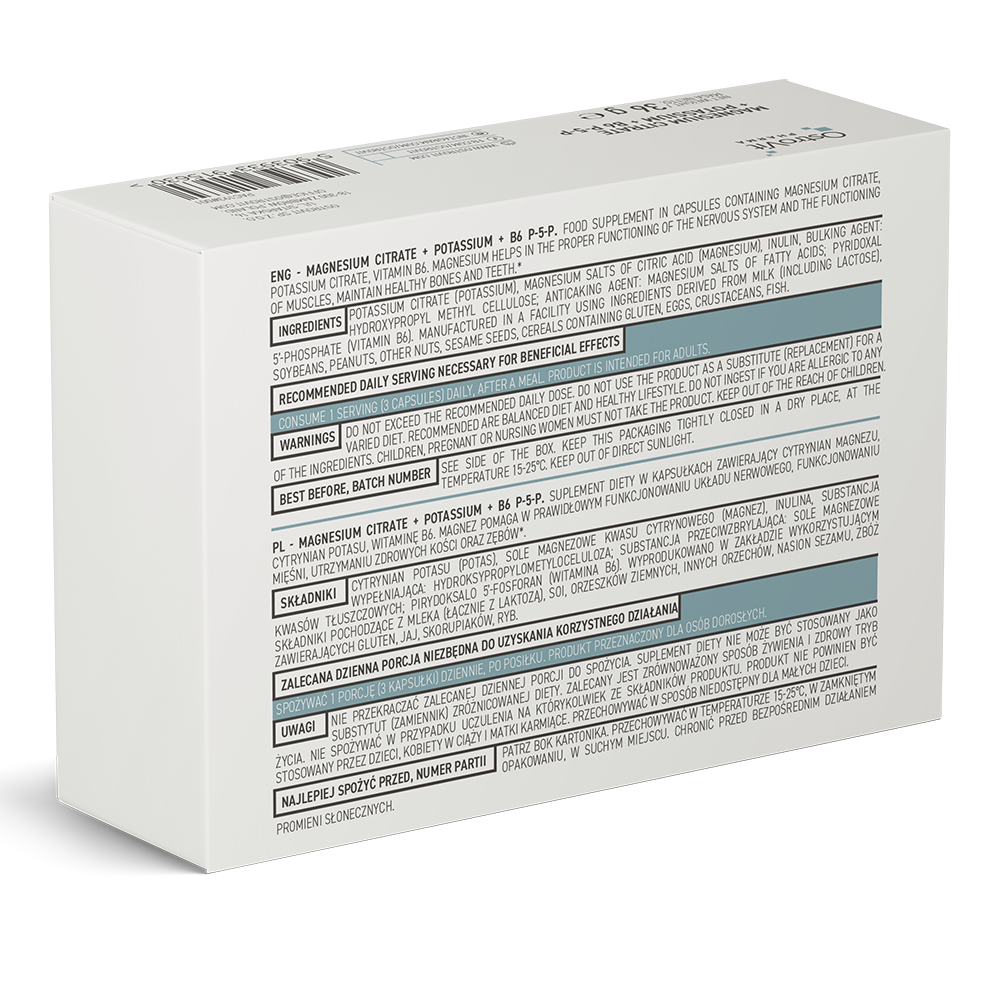 OstroVit Magnesiumcitrat + Kalium + B6 P-5-P