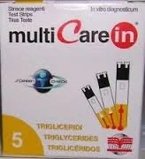 Multicare Triglyceriden 5 teststrips voor zelfanalyse