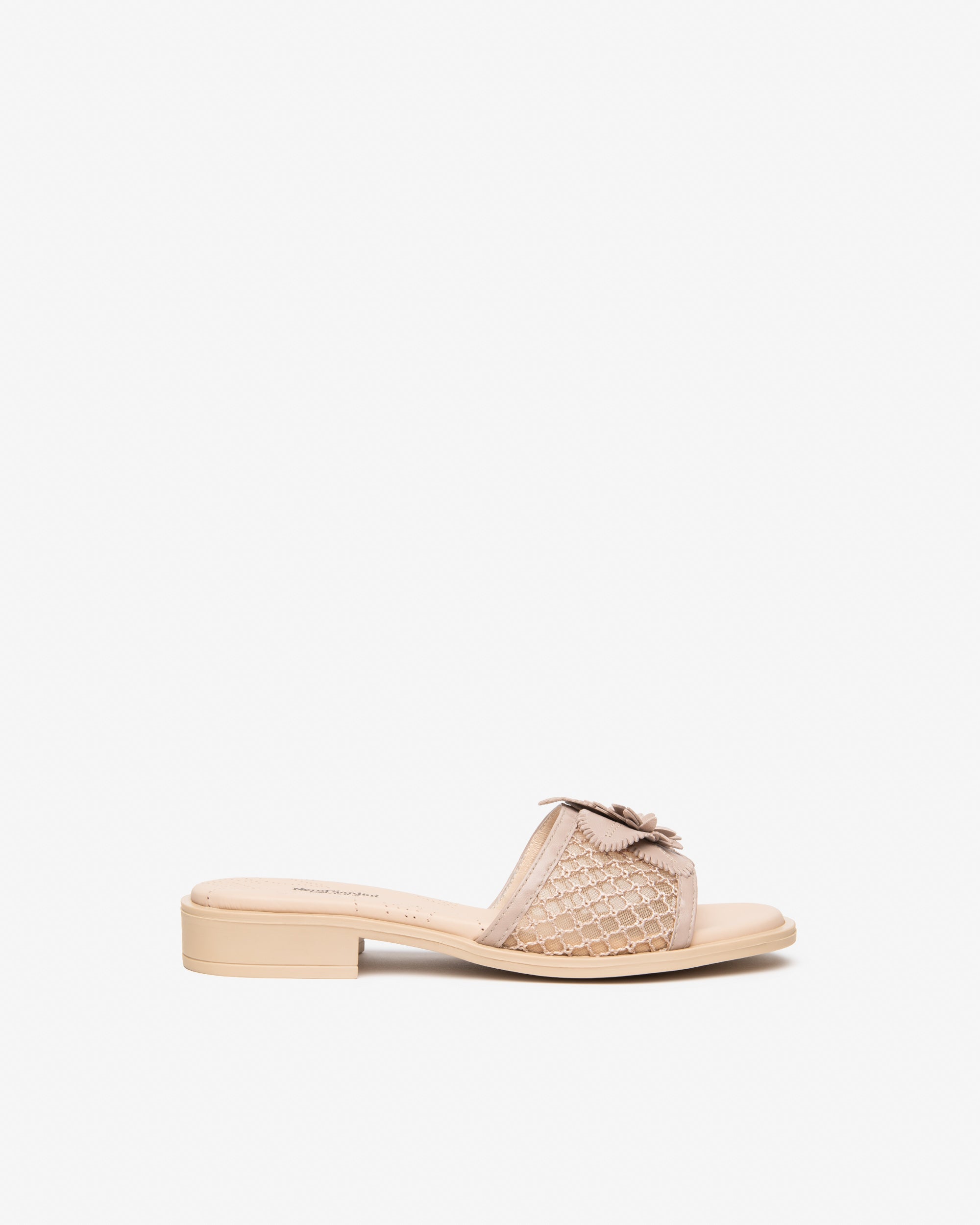  Damen-Hausschuhe aus Leder und Canvas