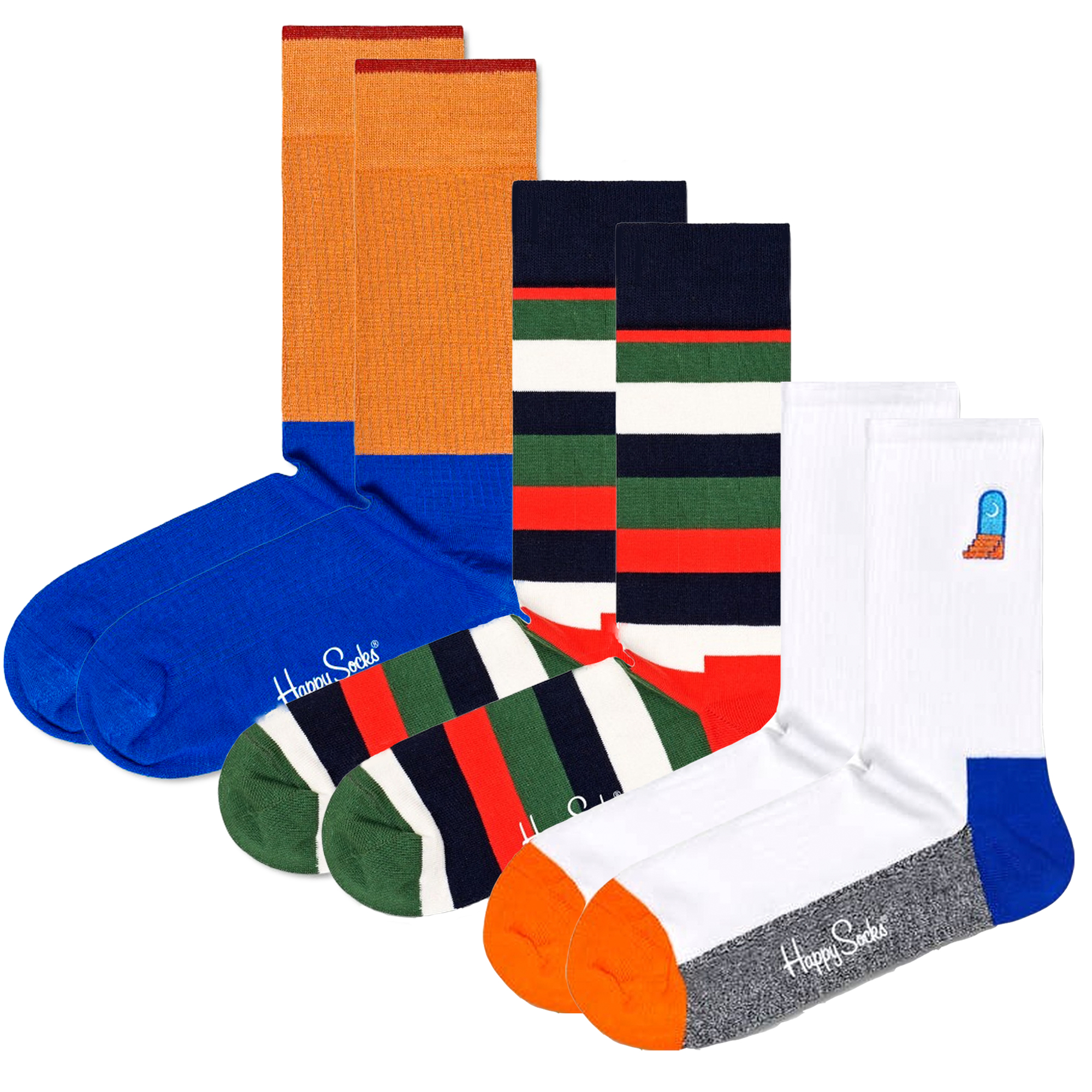  Happy Socks zeķu pāru iepakojums