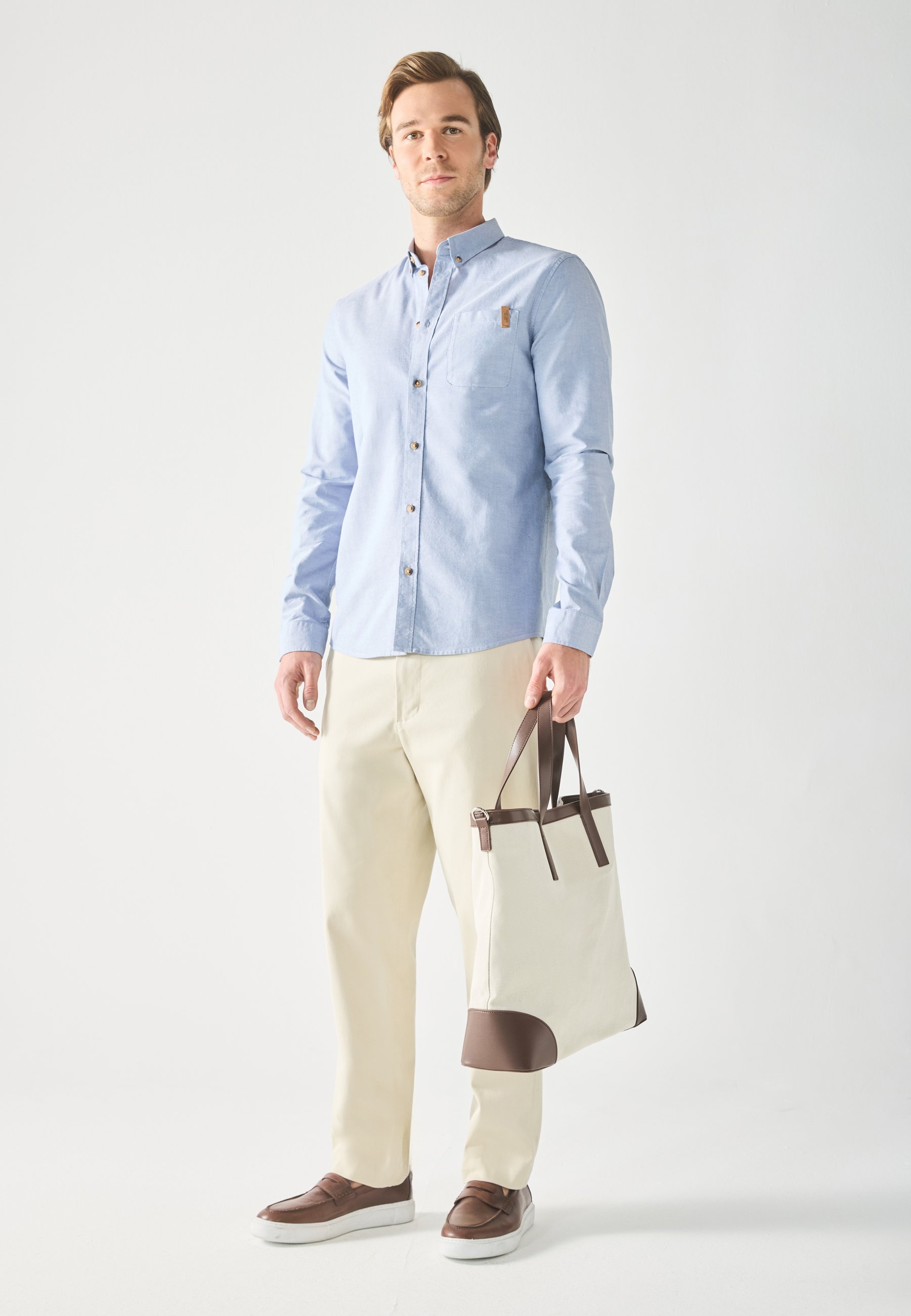 Pier One UNISEX - Weekendtas - beige