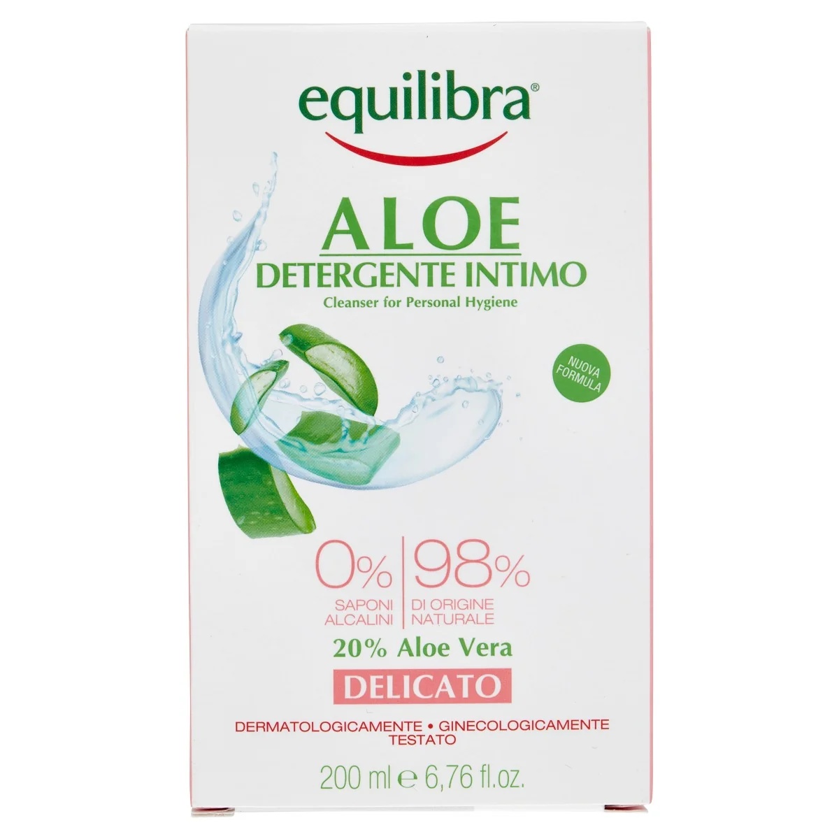 Equilibra Equilibra Aloë Vera Delicate Intieme Reiniger 200 ml Hydraterend