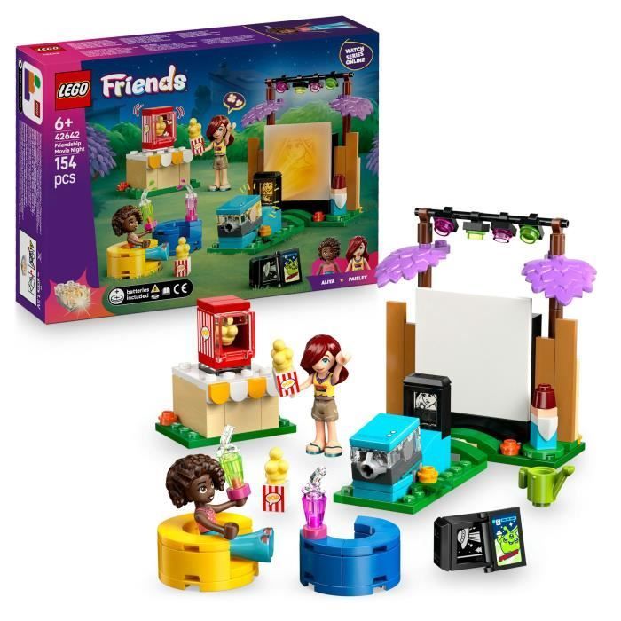 LEGO Friends 42642 Movie Night with Friends - Building Set for Ages 6+