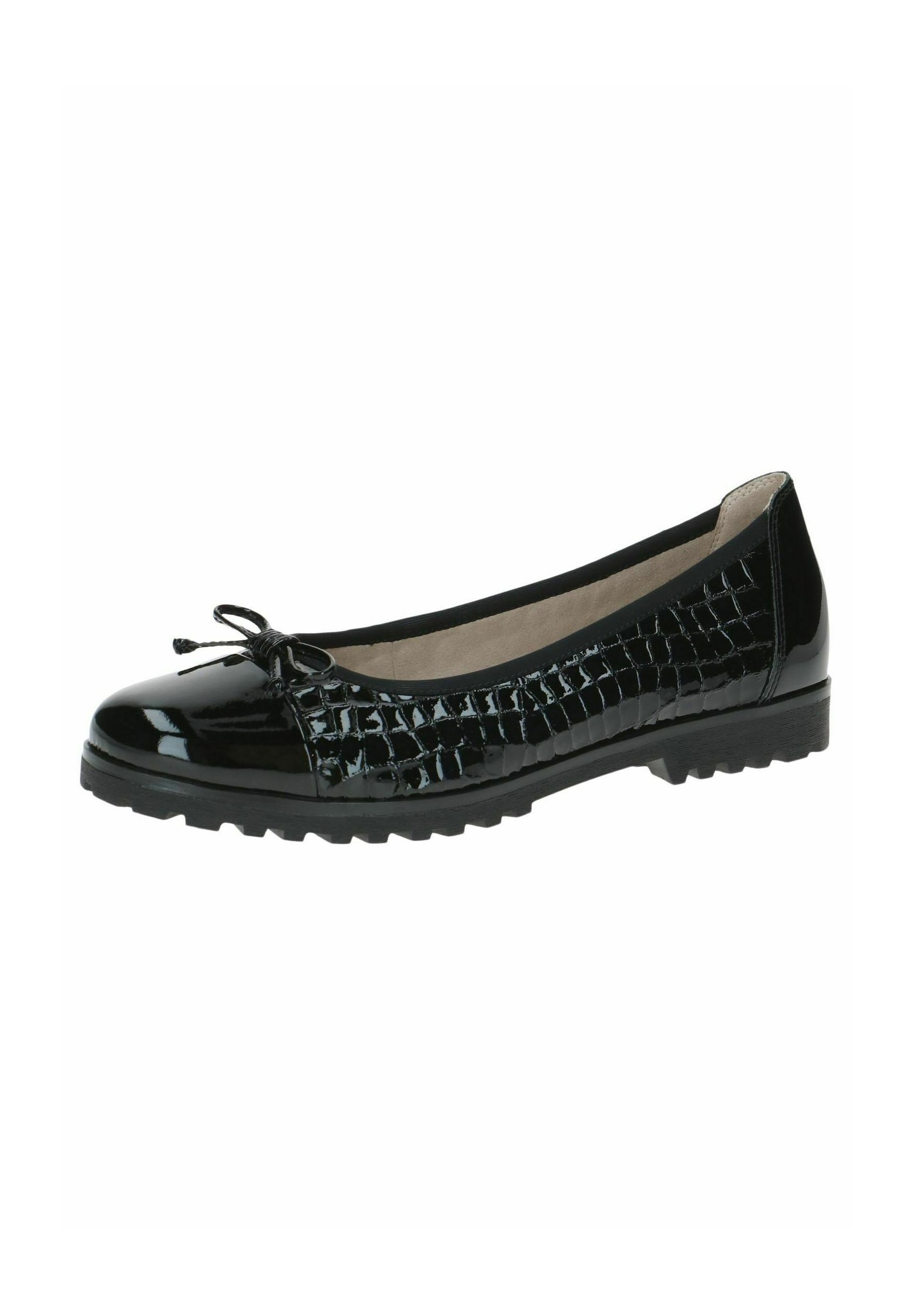 Ballerines Caprice - croco noir