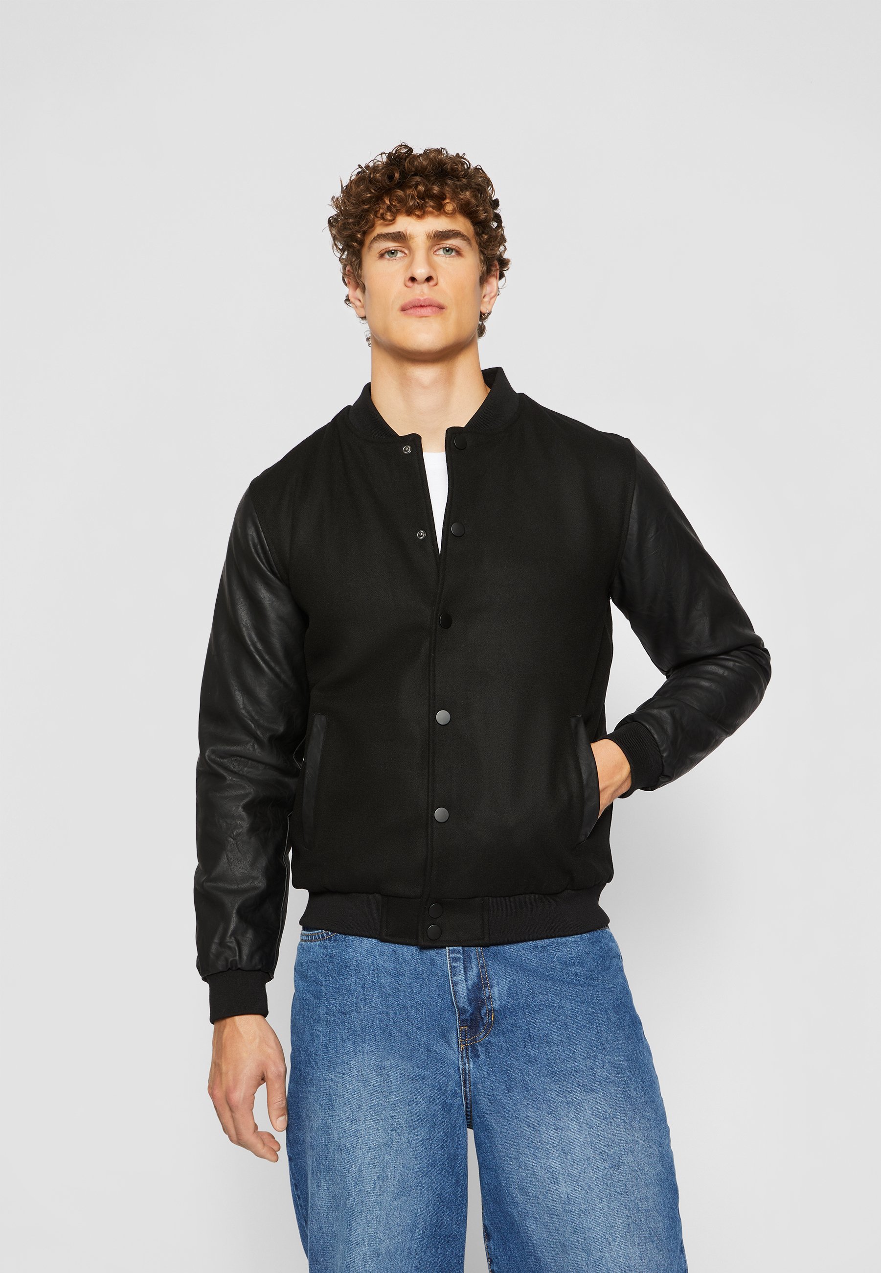 Urban Classics OLDSCHOOL COLLEGE - Giacca bomber - nera