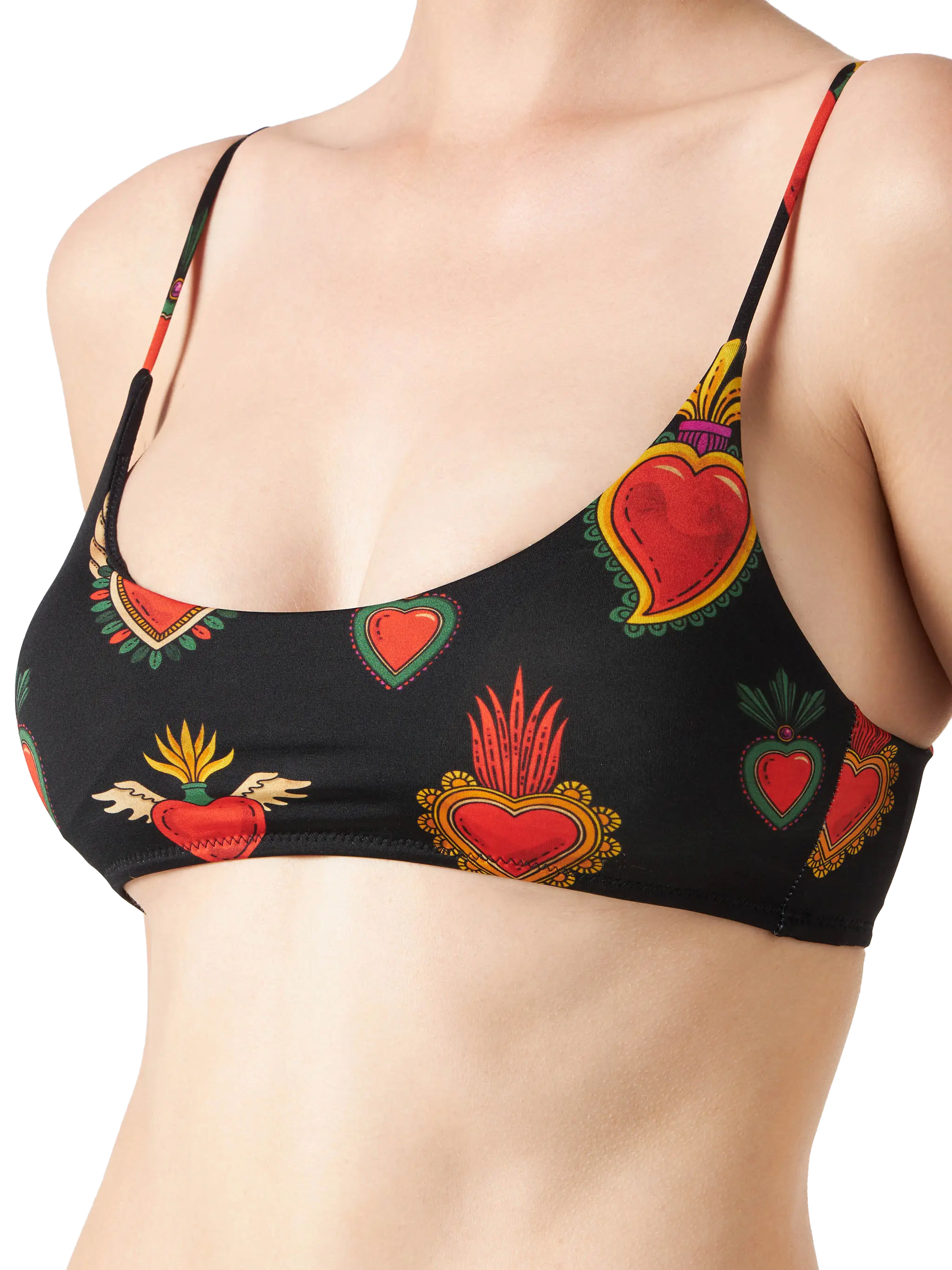 Bralette bikini met heilig hartmotief voor dames