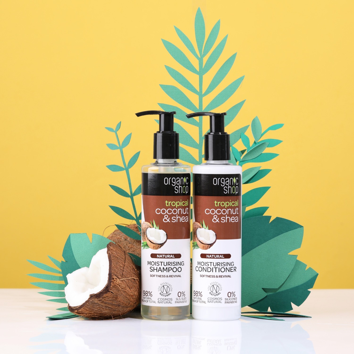 Organic Shop Après-shampoing Hydratant Noix de Coco et Karité