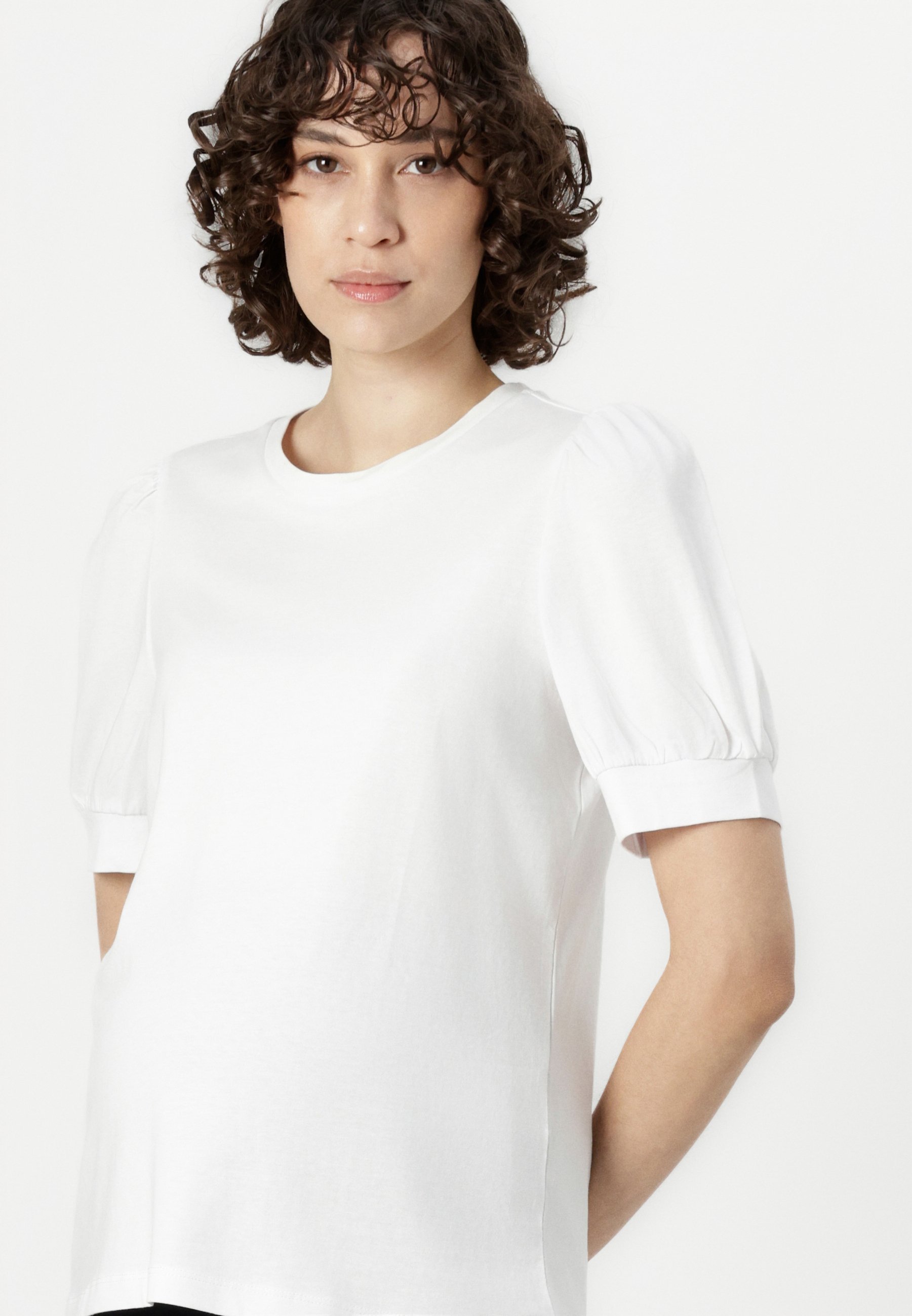 Těhotenské tričko Vero Moda VMMKERRY O NECK - Základní tričko - zářivě bílá