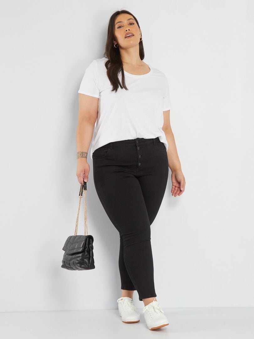 Calça jeans skinny / Corte bem justo - L28 - PRETA