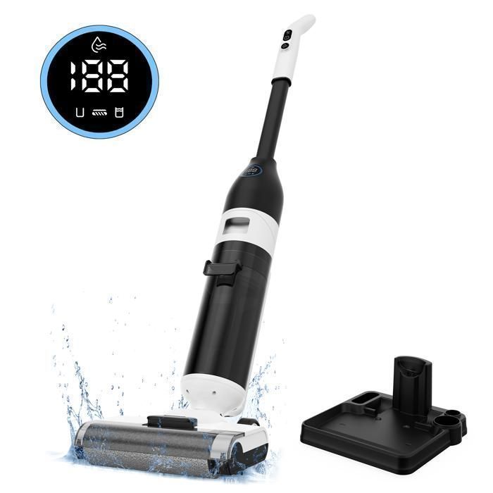 VersLife LS1 Aspirapolvere e lavapavimenti senza fili - Asciutto e bagnato / 3 in 1 / 50 minuti e 1,15 l - Ideale per pavimenti in piastrelle, marmo e parquet