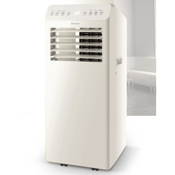 Climatiseur mobile - KING D'HOME - CLI122EBT - 3,2 kW (11000 BTU) - 1400 W consommés - Programmable