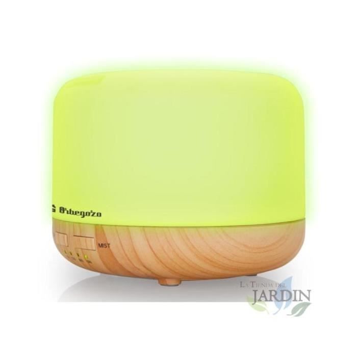 Humidificateur d'aromathérapie - Orbegozo - Ultrason - 14,5W - Minuterie 1-3h - 400ml