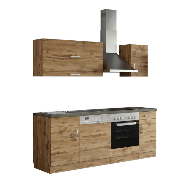 PORTO kitchen unit, 210 cm, wotan/wotan