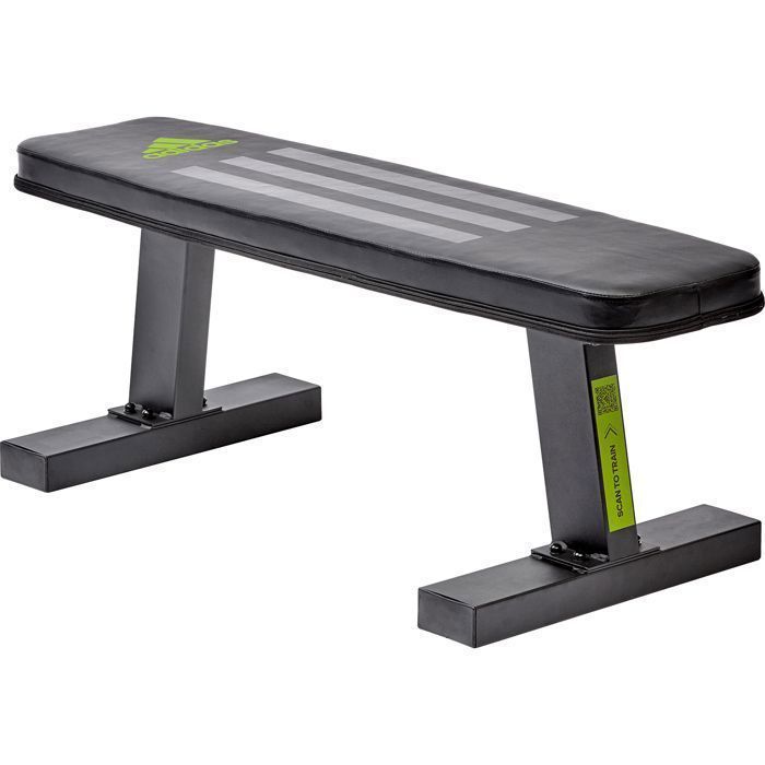 Banco plano Adidas Performance - ADIDAS - Función de escaneo QR - Acero - Negro