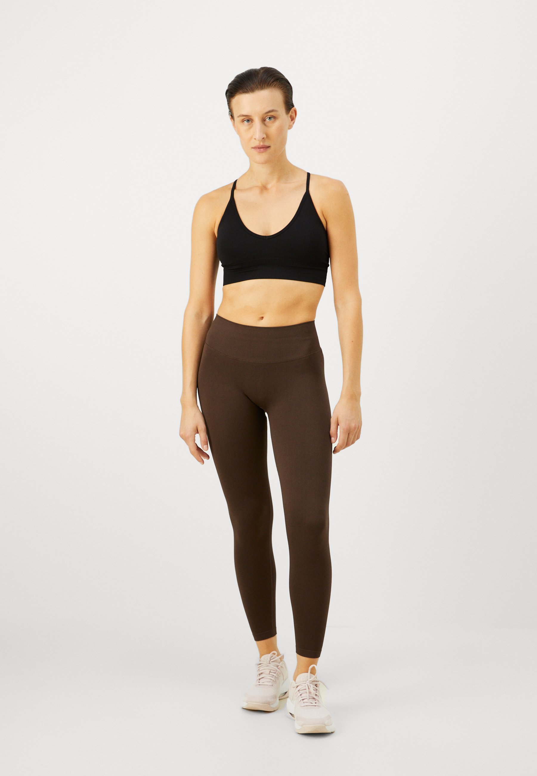 Leggings contour sans coutures plus résistants - Leggings - café noir