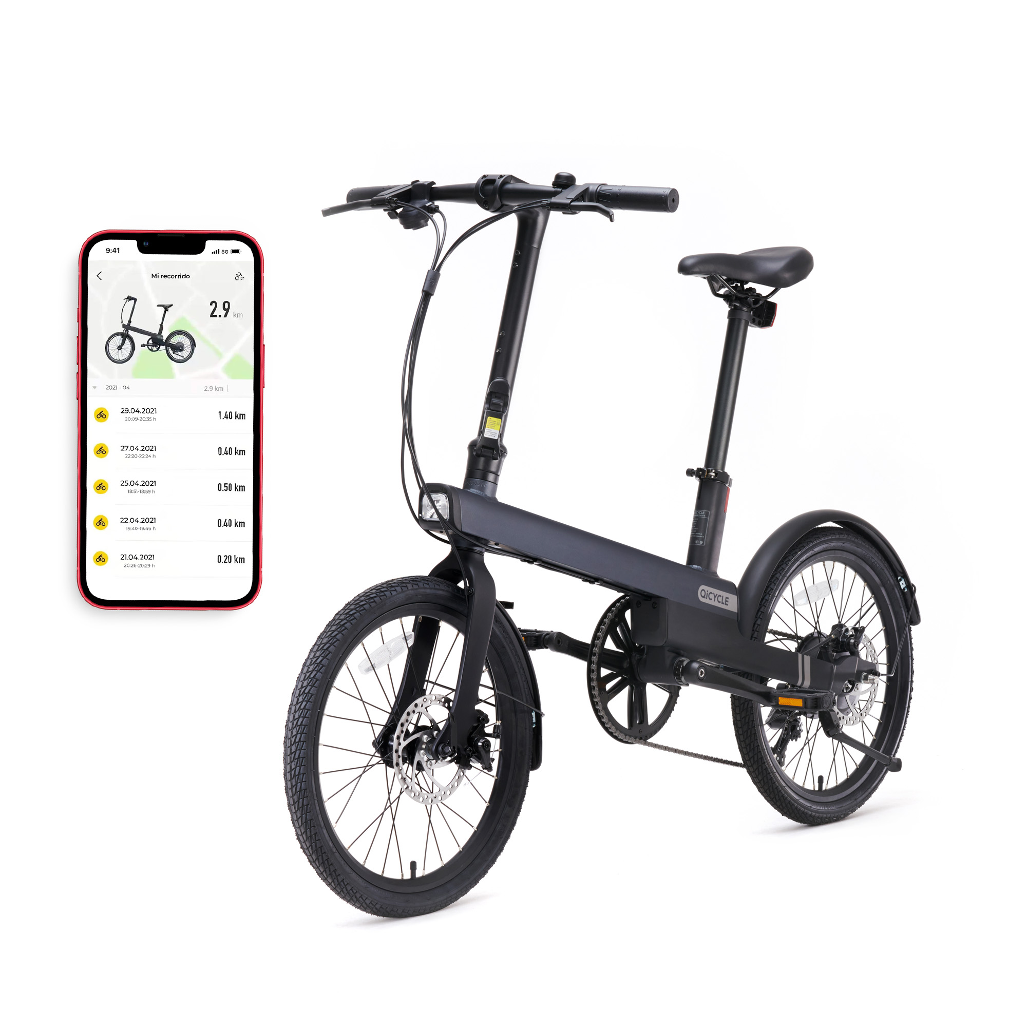 Xiaomi Qicycle C2 Urban Elcykel med Officiel Gavekurv