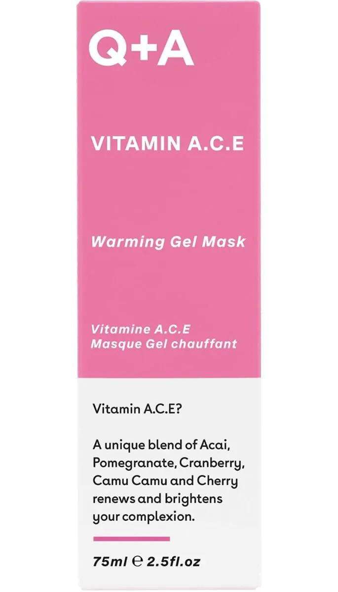 Q+A Vit A.C.E. -Rozgrzewająca maska do twarzy z witaminami A, C, E 75ml