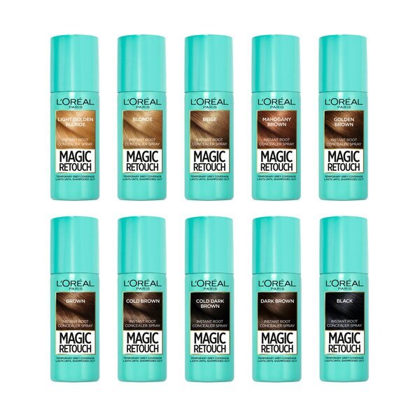 L'Oréal Paris Magic Retouch Gold Medium Brown спреј за камуфлажу израстања косе 75ml