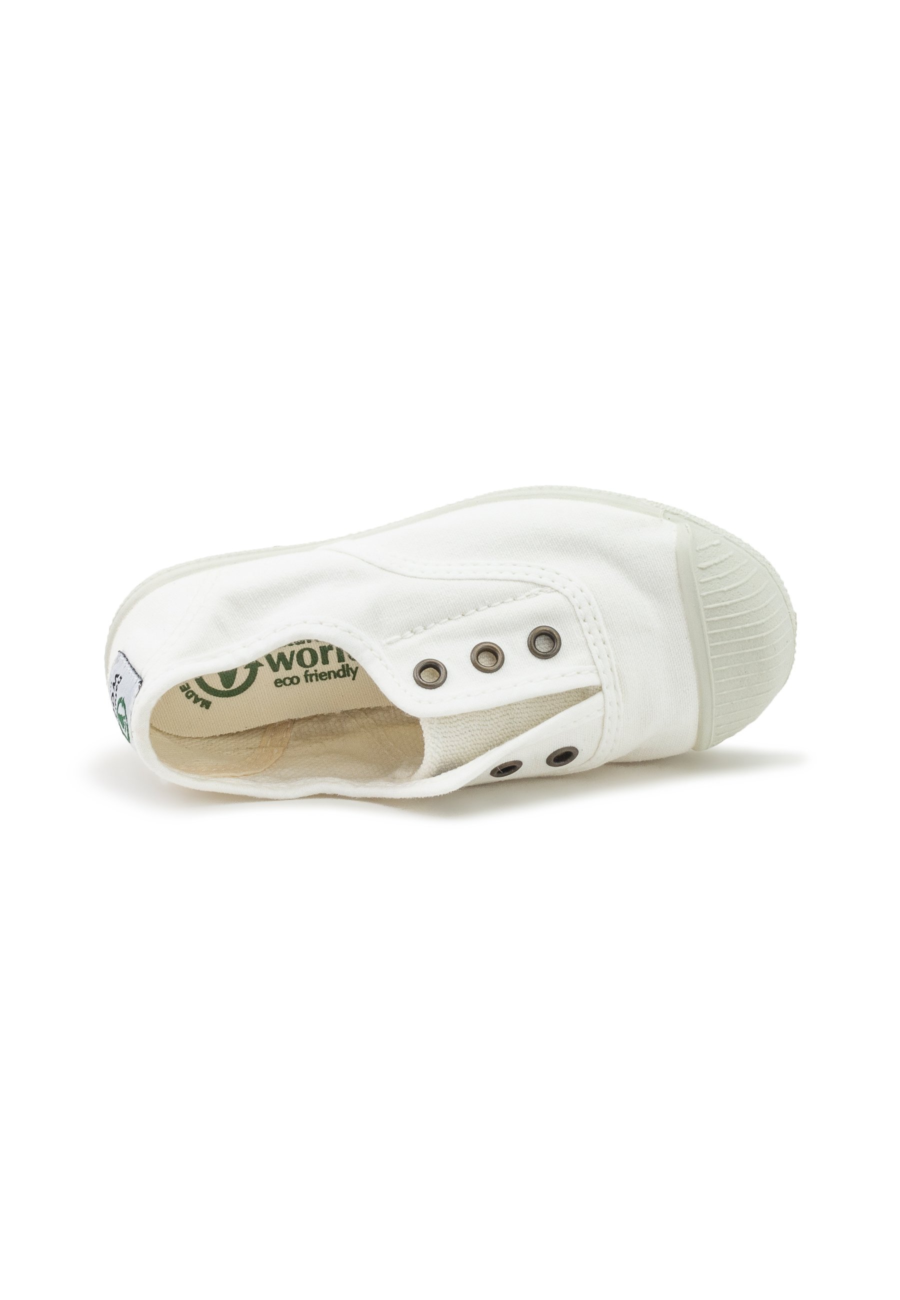 Natural World TENNIS INGLES ELASTICO ENZYMATICO - Baby shoes - wit
