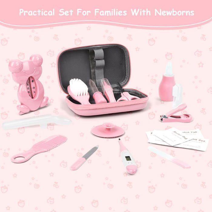 20-Piece Compact Baby Care Kit - Newborn Toiletries for Girls and Boys