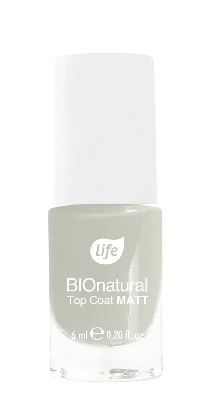 Life BIOnatural Matowy top coat do paznokci