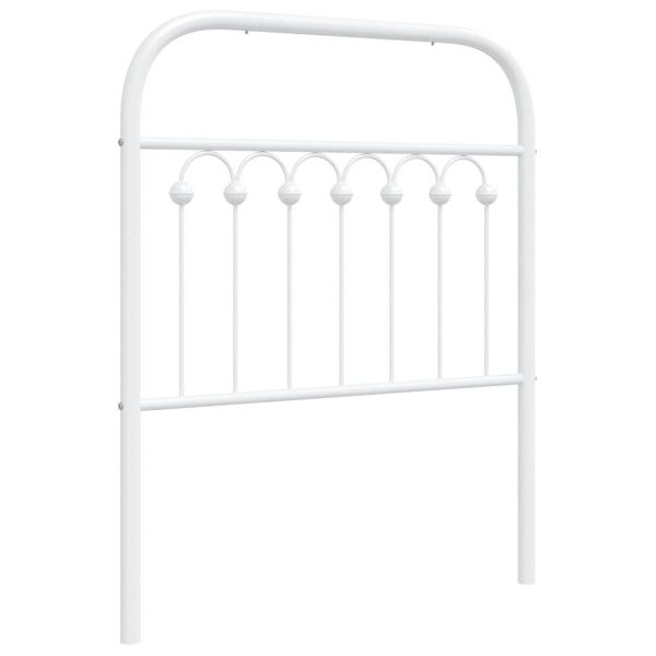 Wezgłowie Biały 75 cm Stal vidaXL