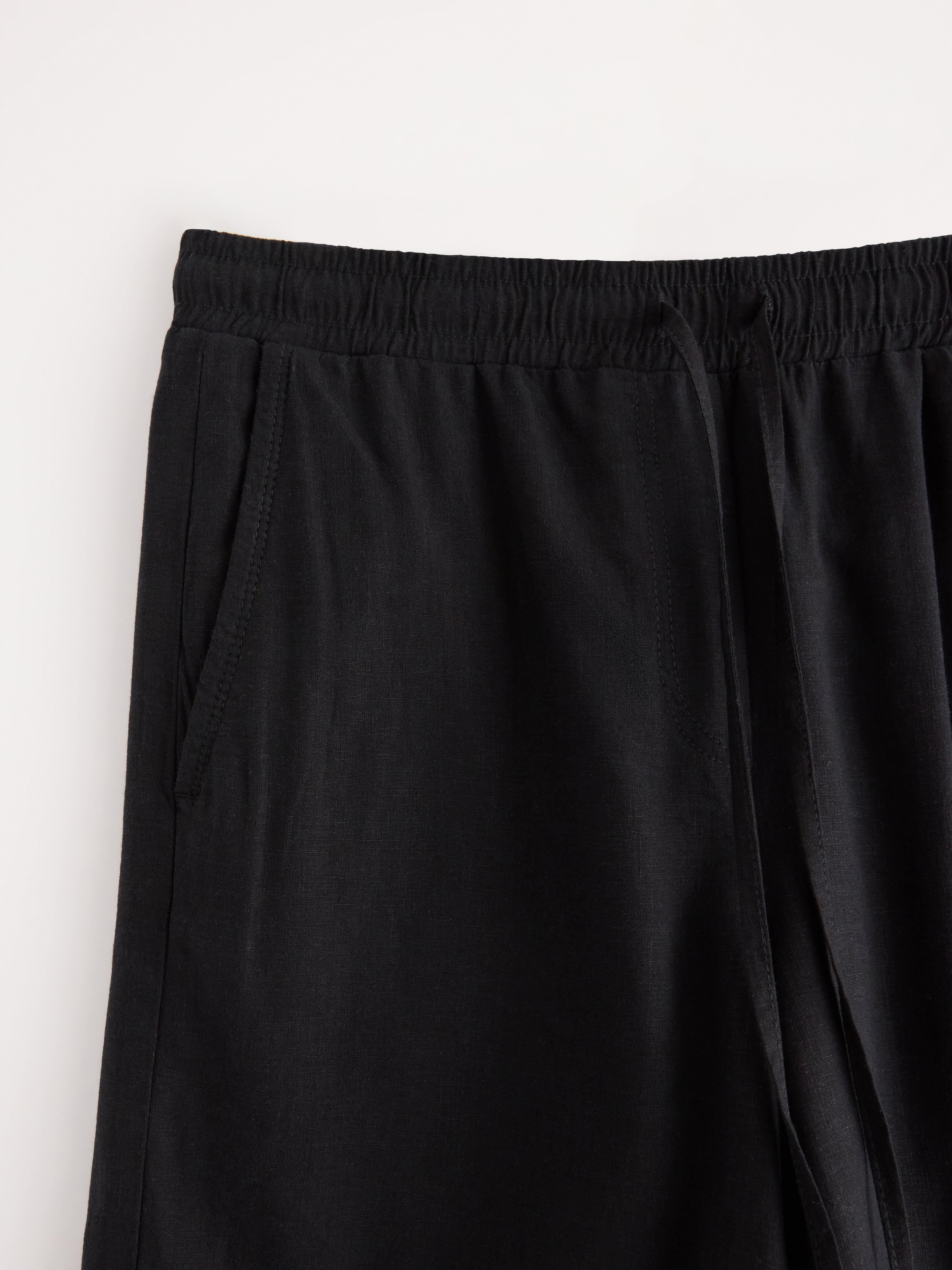 Shorts i linning, svart