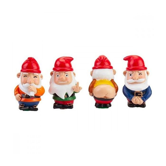 4 Rude, Funny, and Humorous Garden Gnomes to Plant