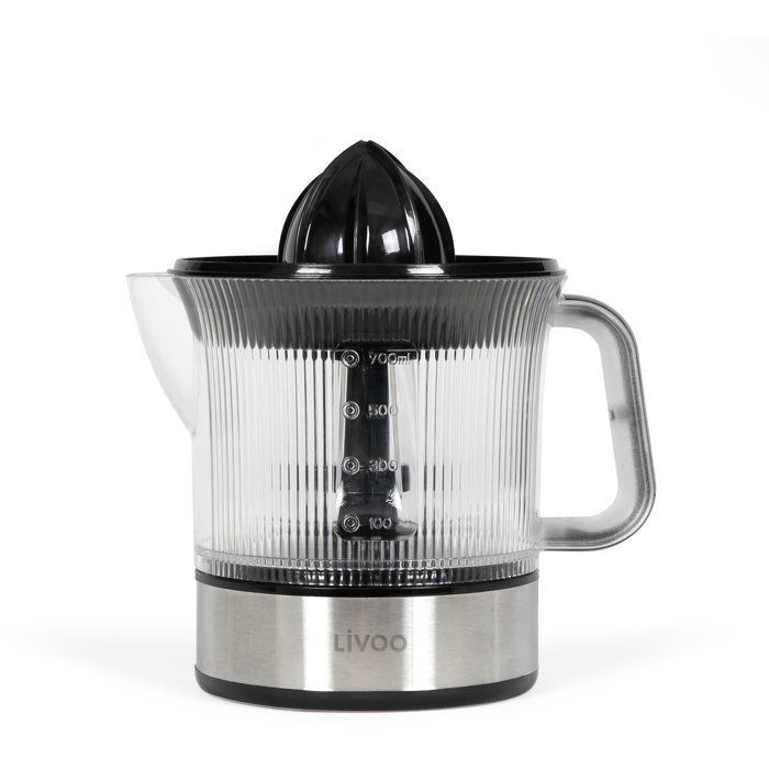 Presse-agrumes électrique - LIVOO - DOD210 - 40 W - 1 grand cône et 1 petit cône - Inox / Noir