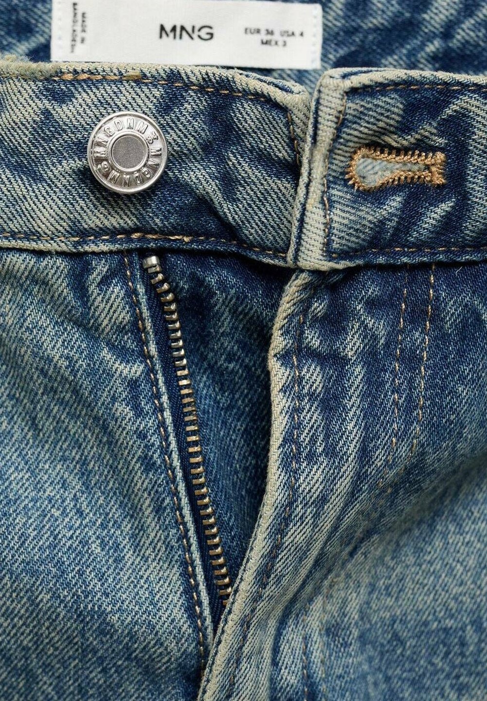 Mango jeans met rechte pijpen - blauw