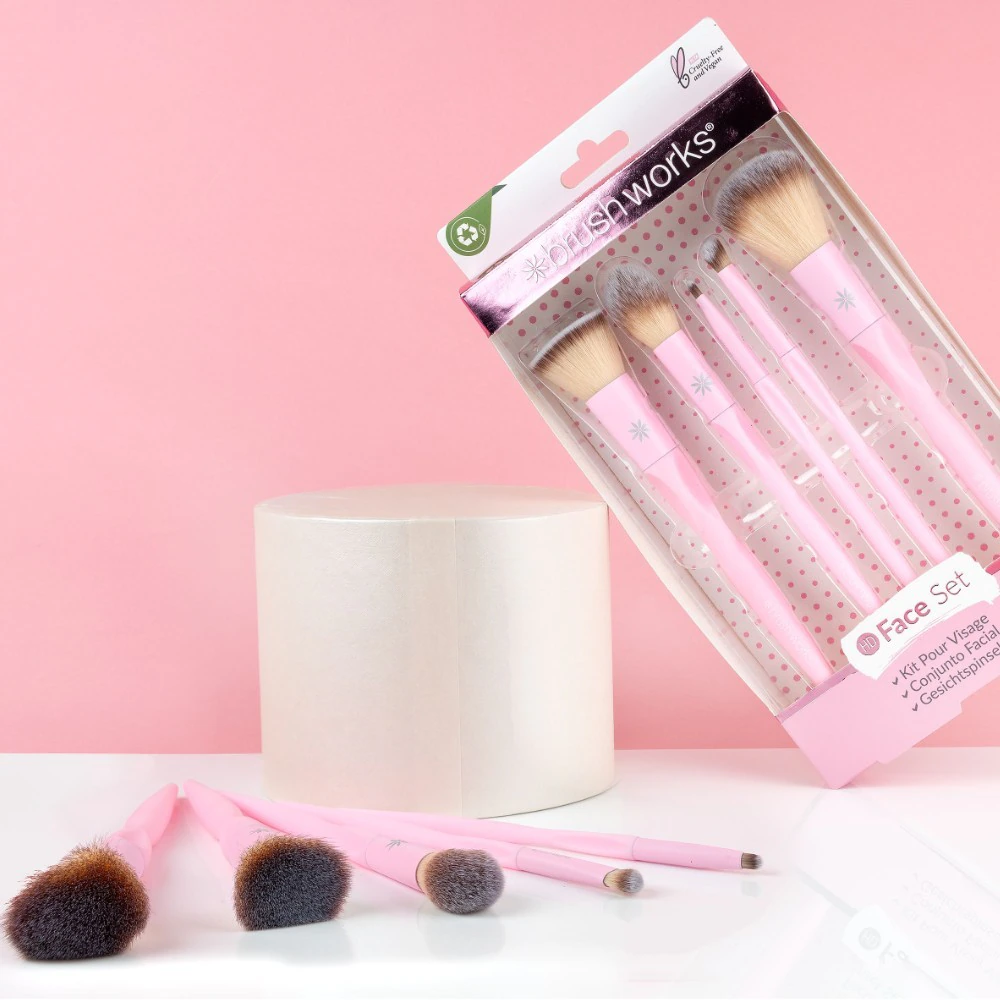 Brushworks Set Essentiels Visage HD Rose