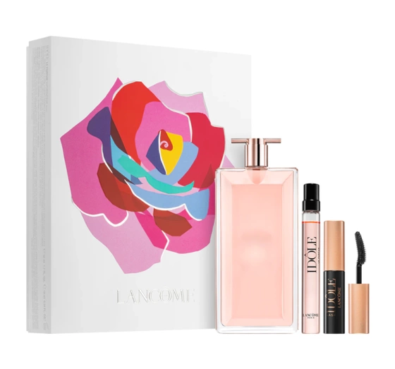 Lancôme Idôle woda perfumowana spray 50 ml   10 ml   tusz do rzęs 01 Glossy Black 2,5 ml