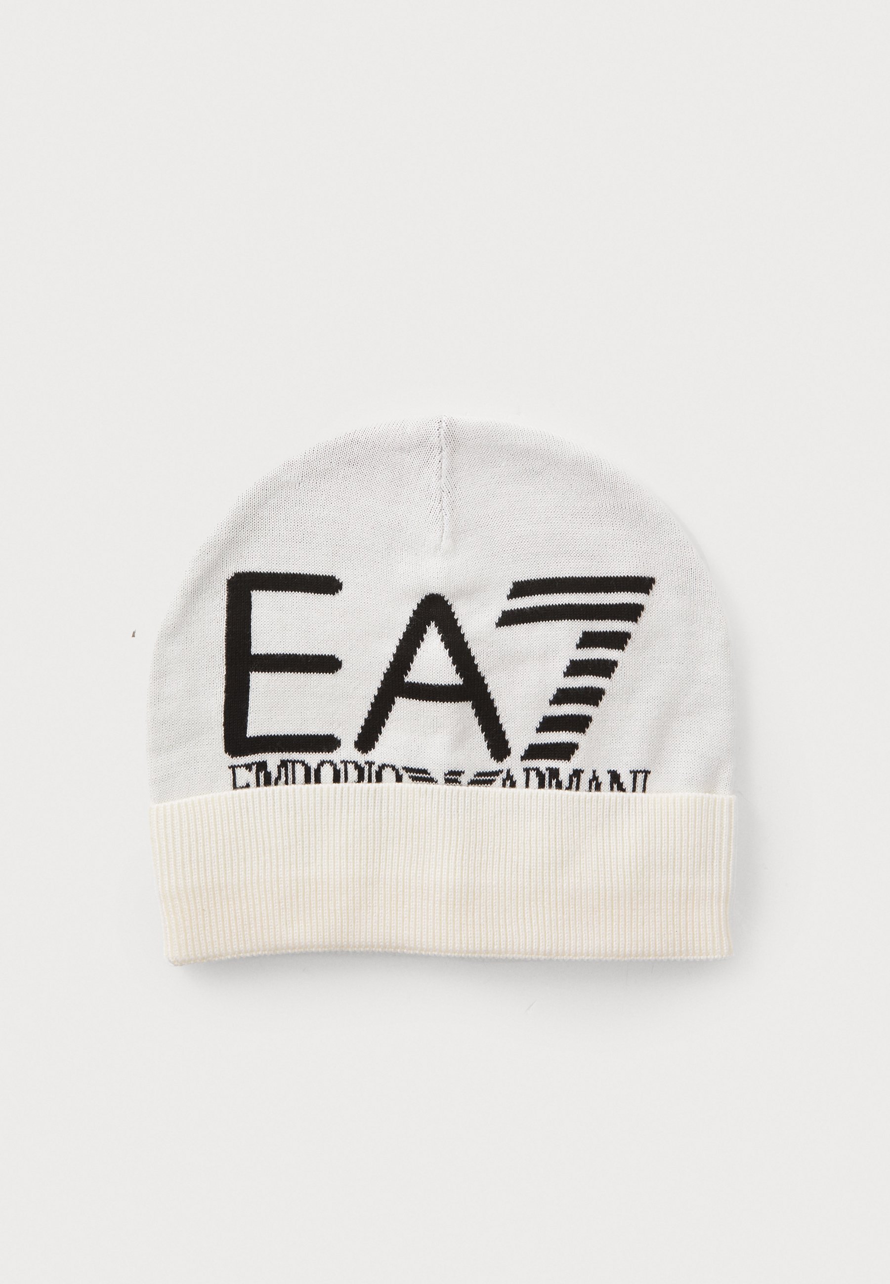 EA7 Emporio Armani MOUNTAIN VISIBILITY BEANIE UNISEX - Čiapka - vanilla ice/black