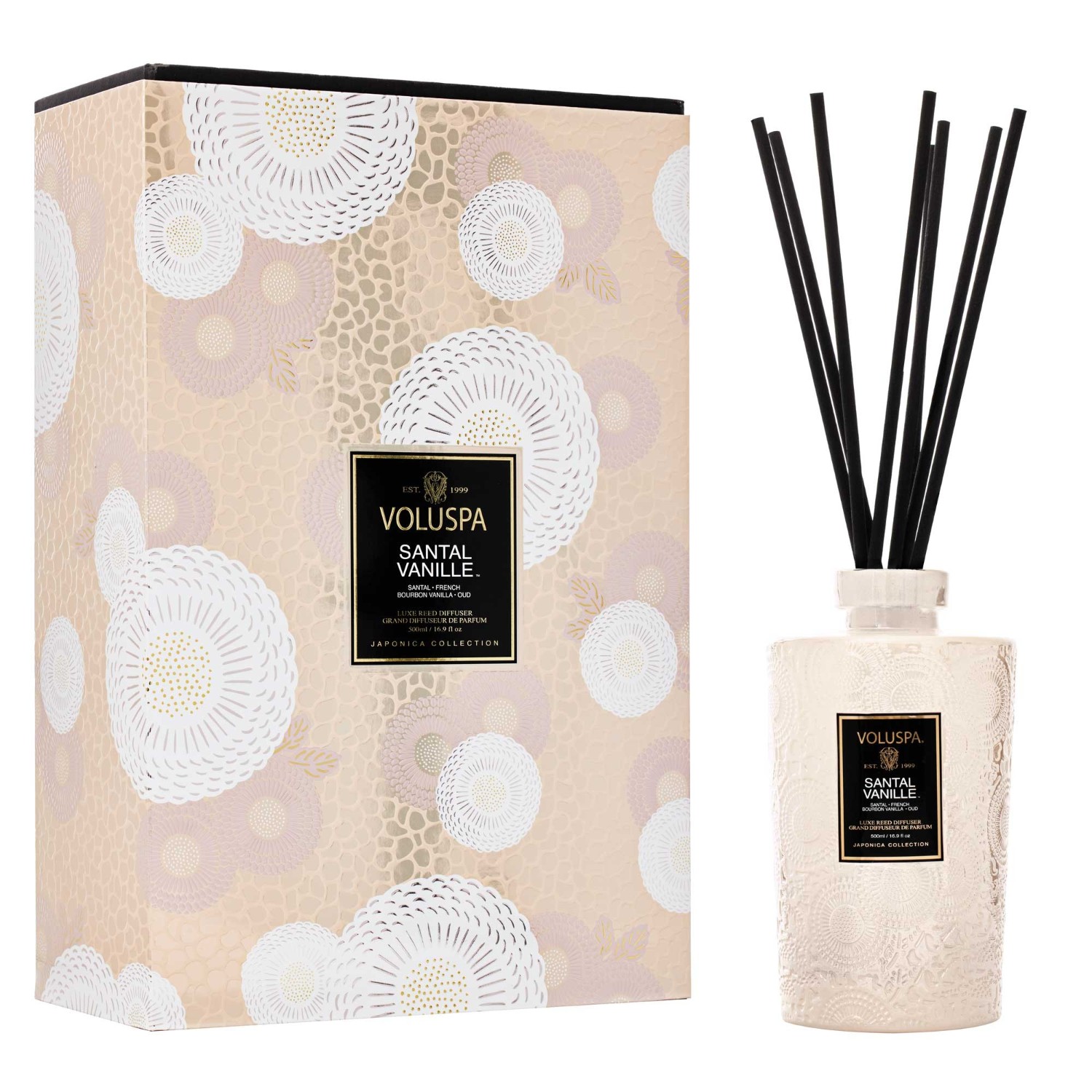 VOLUSPA Santal Vanille REED DIFFUSER Set