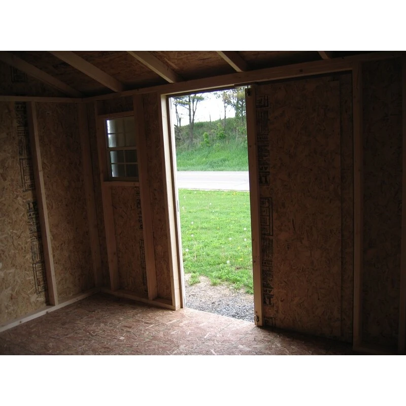 Dřevěný skladovací domek o šířce 8' x hloubce 8' z masivního a povrchově upraveného dřeva