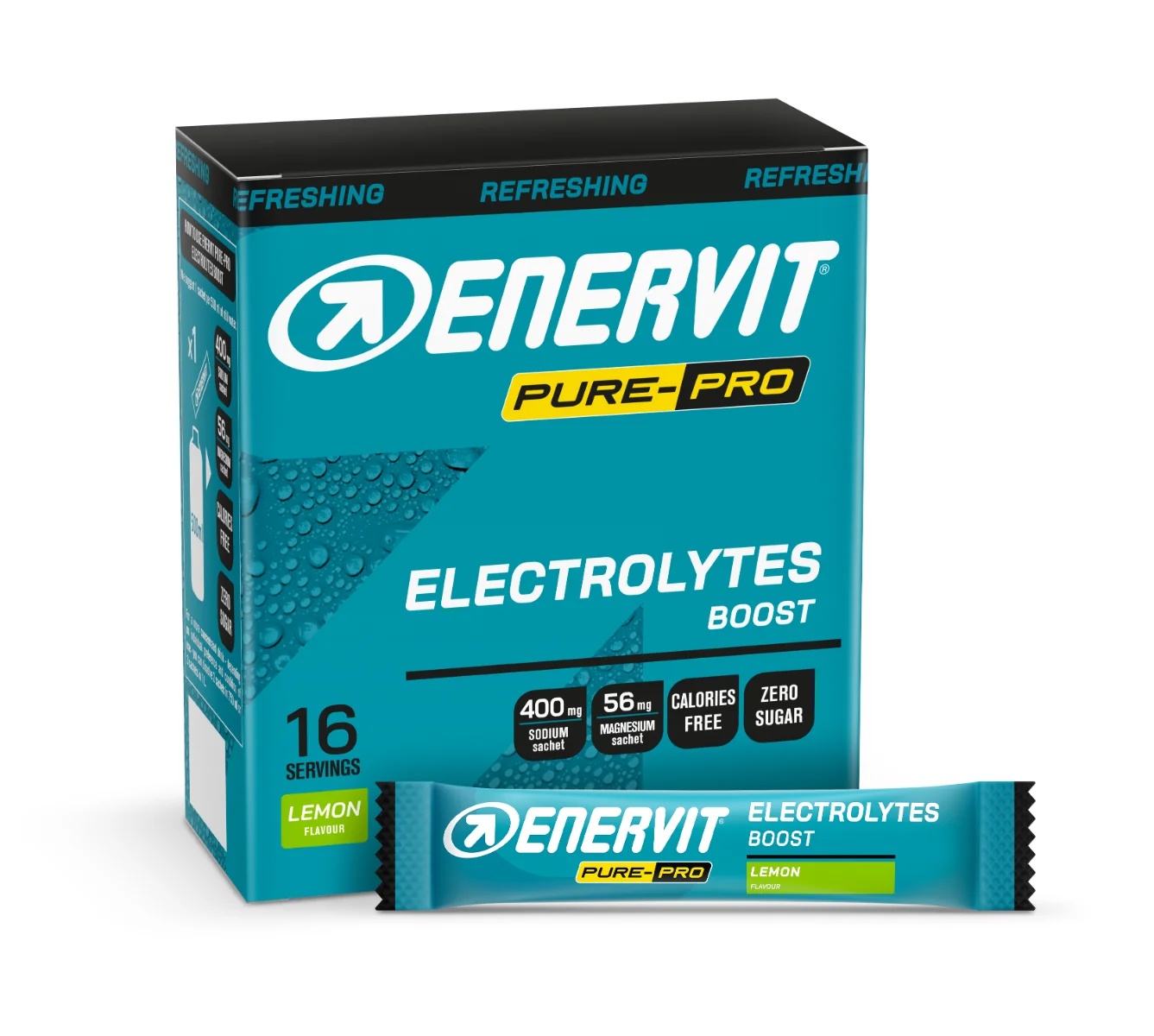ENERVIT Enervit Pure Pro Elektrolyten Boost 16 zakjes van 4 g