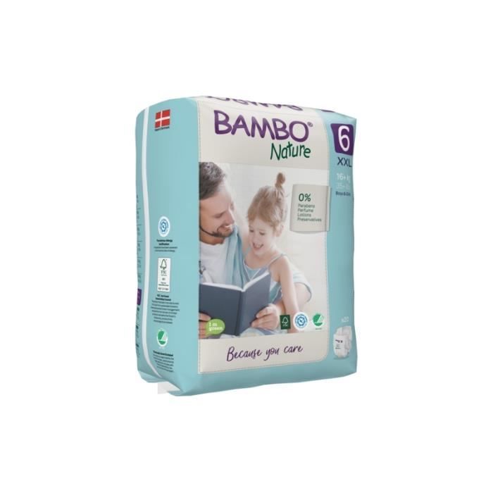BAMBO NATURE Eco-Friendly Diaper Size 6 16+kg 20 units - Ultra-thin and absorbent - Odor-resistant
