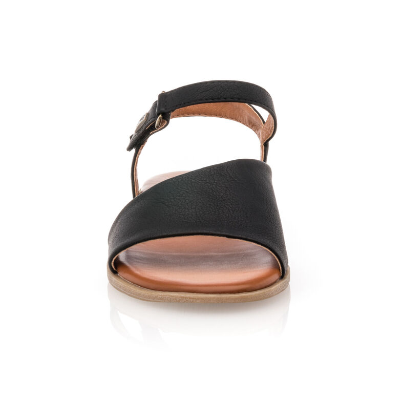 Svarte sandaler / sko med åpen tå til dame