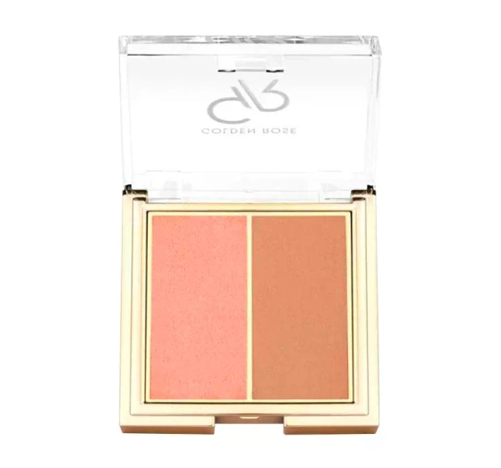 Golden Rose Iconic podwójny róż do policzków 01 Rose & Nude 2 x 3 g