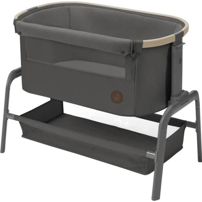 MAXI COSI Iora, Height-Adjustable Co-Sleeping Crib, From Birth to 6 Months (up to 9kg), Beyond Graphite ECO